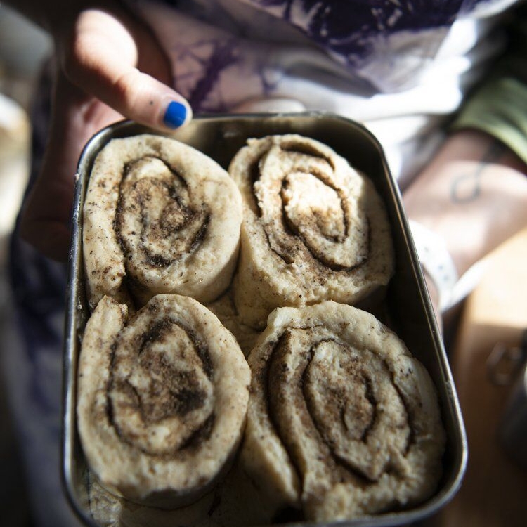 Red Bread - Spiced Caramel Biscuit Buns